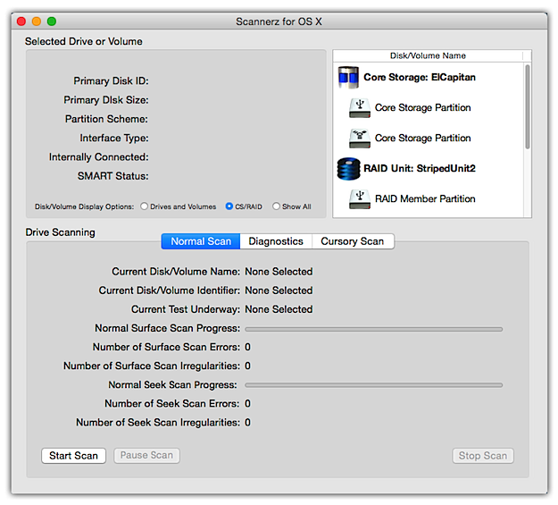 Core Storage/RAID
filtering