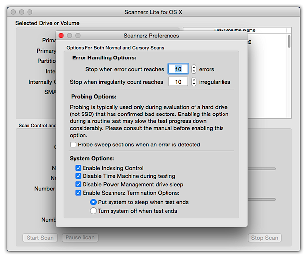 Scannerz Lite
Preferences