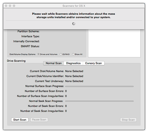 Drive loading drop
down dialog